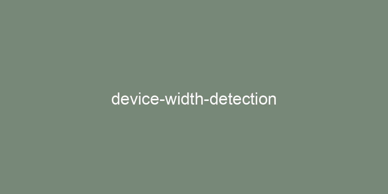 device-width-detection